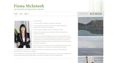Desktop Screenshot of fionamcintoshart.com.au